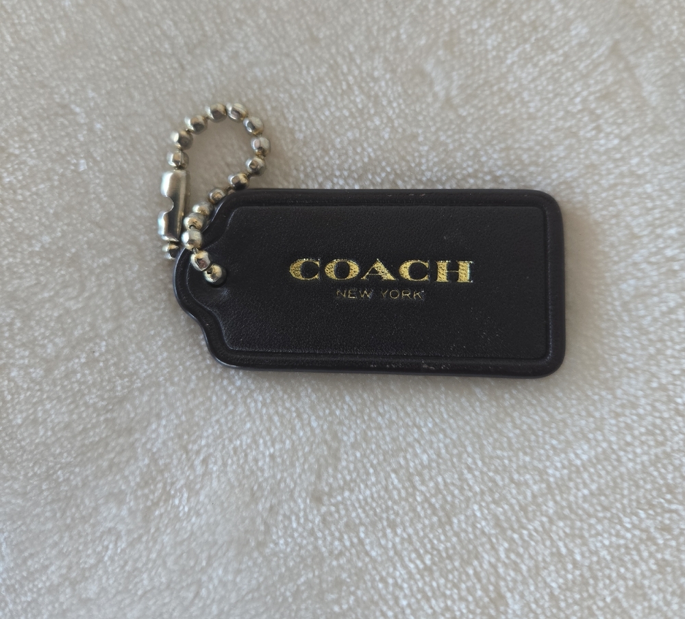 Coach Black Hang Tag
